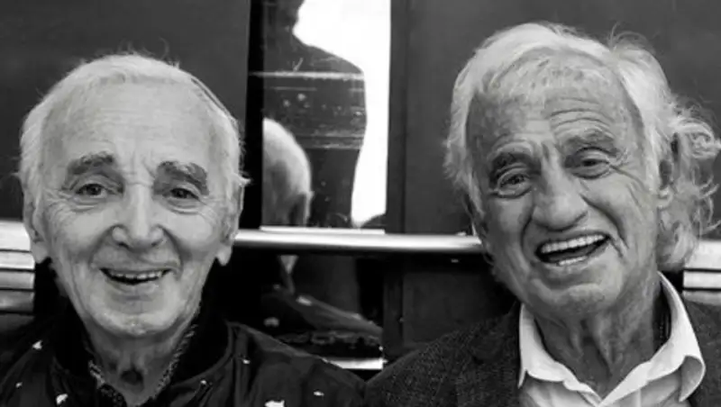 На своем последнем фото Шарль Азнавур оказался запечатлен с Бельмондо