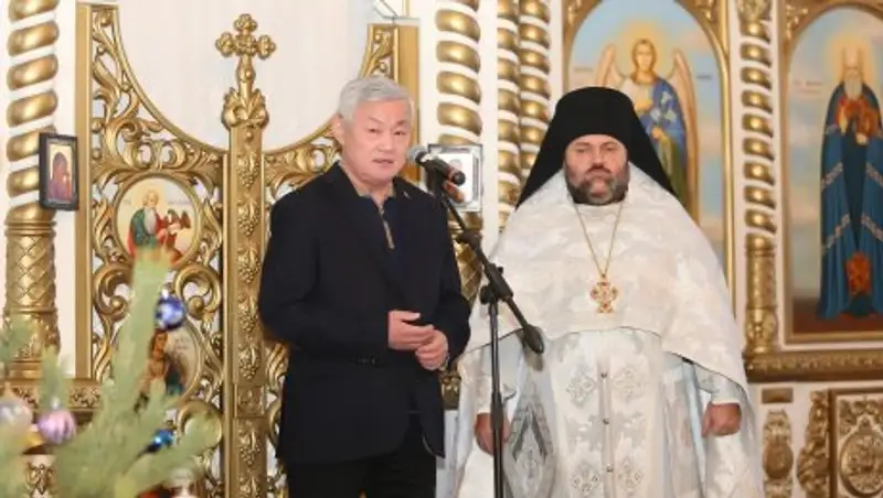 Бердыбек Сапарбаев поздравил православных актюбинцев с Рождеством