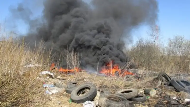 За несанкционированное сжигание мусора могут оштрафовать на 5 МРП