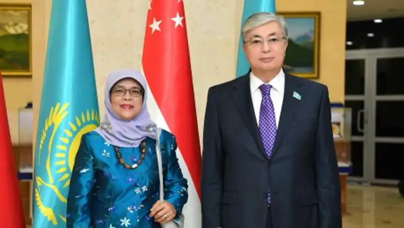 К.Токаев призвал к расширению связей с Сингапуром
