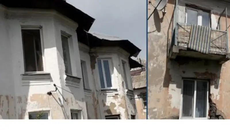 В жилом доме Петропавловска обрушилось потолочное перекрытие