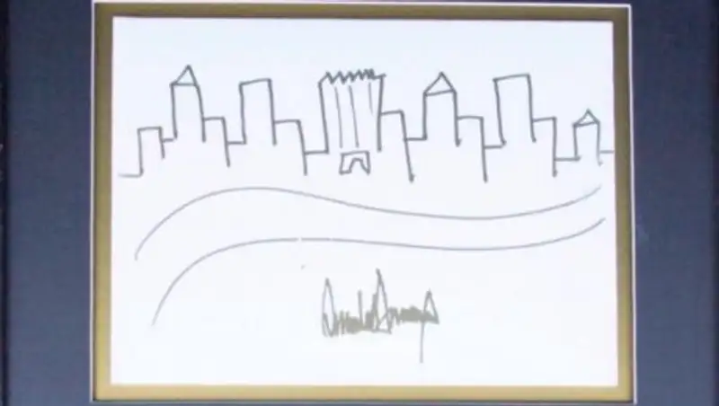 Рисунок Дональда Трампа ушел с молотка