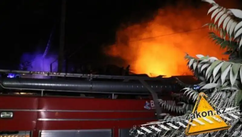 Площадь пожара в Алматинской области составила 380 кв.м