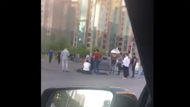Опубликовано видео ДТП, в котором погиб внук Олжаса Сулейменова