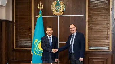 Председатель ЦИК РК и глава Офиса программ ОБСЕ в Астане договорились расширять диалог, фото - Новости Zakon.kz от 13.09.2023 19:55