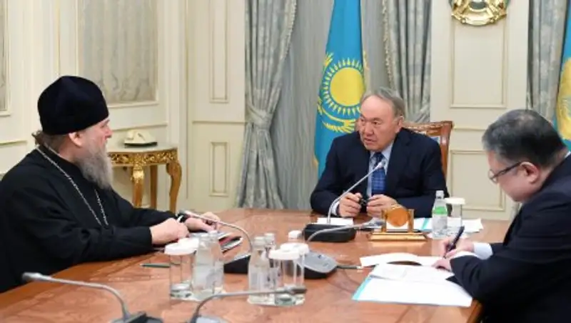 Президент встретился с митрополитом Астанайским и Казахстанским
