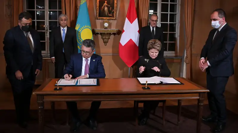Швейцария, подписание договора, фото - Новости Zakon.kz от 30.11.2021 02:10