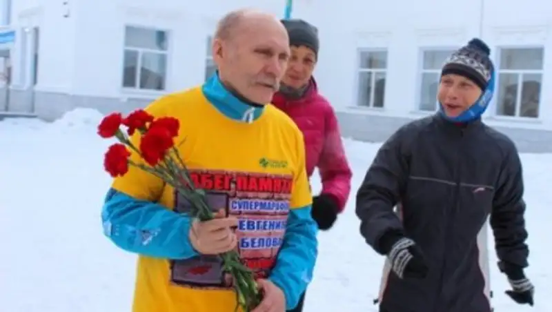 Павлодарец пробежал 70 км за семь часов в мороз