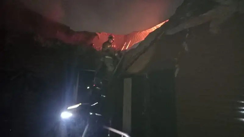 пожар в бане, фото - Новости Zakon.kz от 19.10.2023 18:33