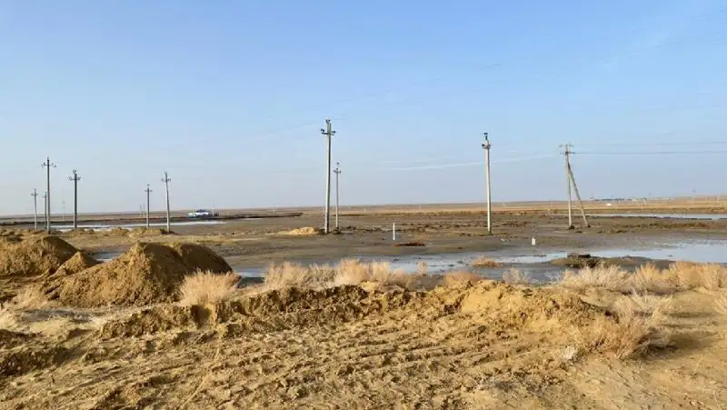 село Сагыз, паводок, фото - Новости Zakon.kz от 31.03.2022 11:59