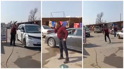 Выстрелил в оппонента: конфликт двух мужчин попал на видео в Алматы