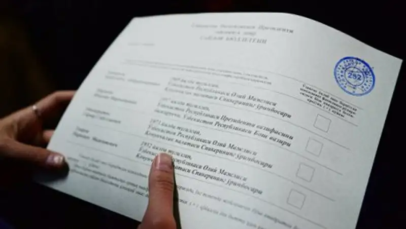 В Узбекистане не зафиксировали нарушений в ходе выборов президента