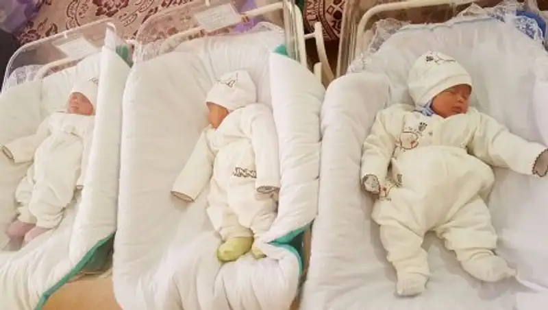 В ЮКО в текущем году родилась первая тройня