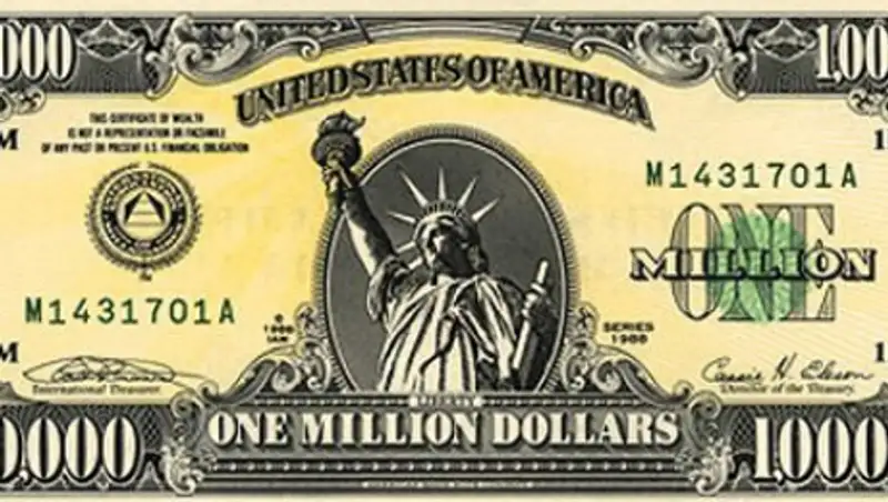 В Турции при обыске у фальшивомонетчиков нашли купюру в миллион долларов США