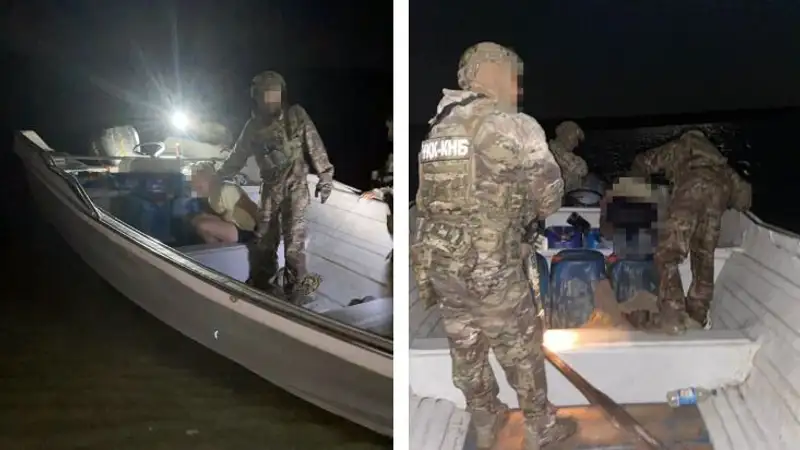 КНБ задержал иностранцев с наркотиками на катере