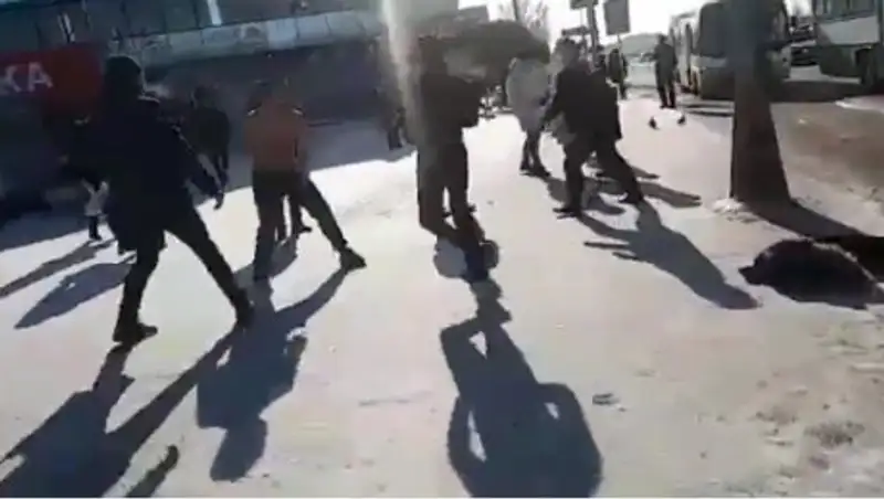 В центре Караганды произошла массовая драка