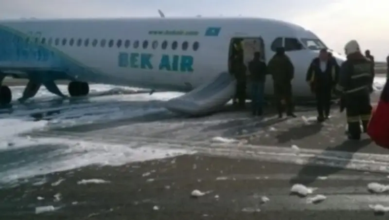 Fokker 100 &#1201;ша&#1171;ыны&#1187; Астанада апатты жа&#1171;дайда &#1179;онуына байланысты толы&#1179; а&#1179;парат