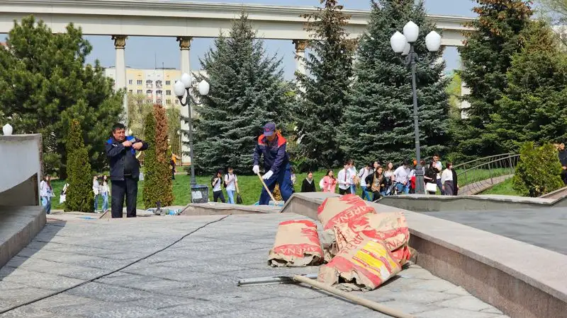 фонтаны в Алматы, реконструкция фонтанов, фото - Новости Zakon.kz от 30.04.2023 10:00