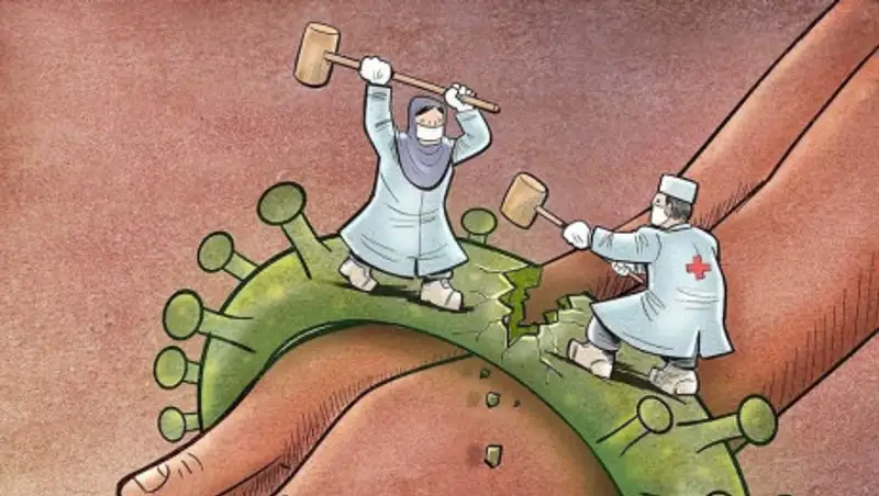 Художник создает трогательные иллюстрации про врачей и коронавирус