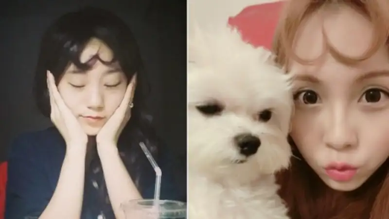 Новый бьюти-тренд из Кореи - челка в форме сердца