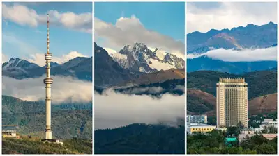 Фотограф показал, как выглядели алматинские горы в последний день лета