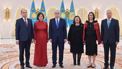 Президент Казахстан принял верительные грамоты, фото - Новости Zakon.kz от 15.06.2022 13:11