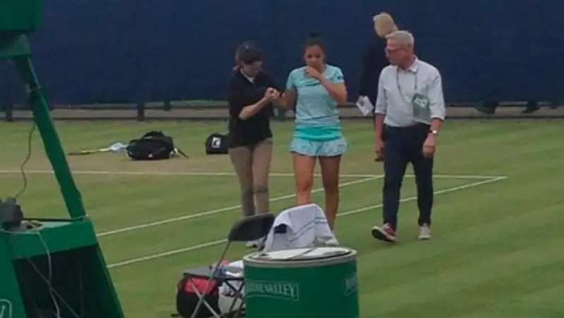 Зарина Дияс получила травму на турнире в Ноттингеме