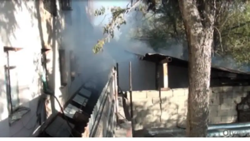 В Шымкенте горел психоневрологический диспансер