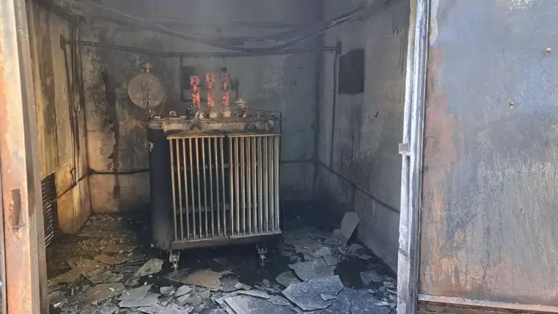 Трансформаторная подстанция загорелась в Алматы