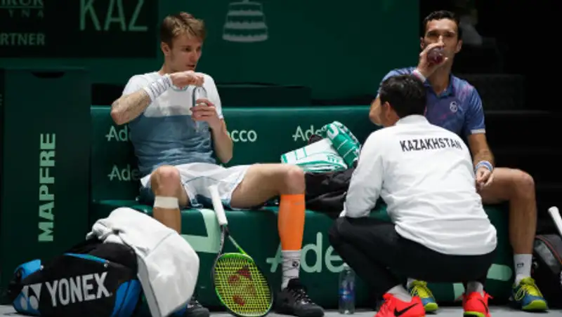 Казахстан победил Нидерланды в матче Кубка Дэвиса со счетом 2:1