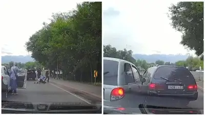 Избиение после ДТП в Алматы, фото - Новости Zakon.kz от 11.07.2022 23:20