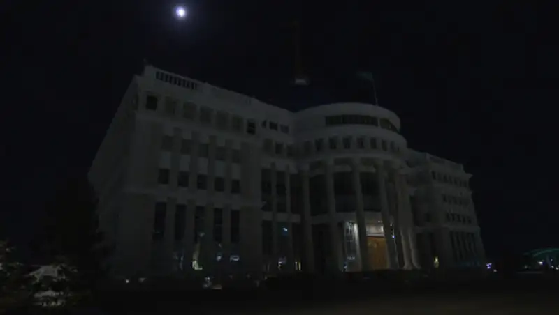 В Акорде погас свет - час Земли прошел в РК