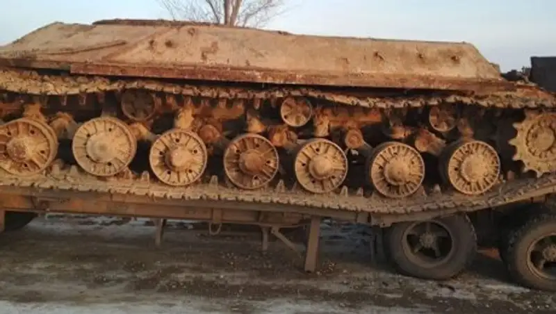 В Алматинской области нашли боевой танк