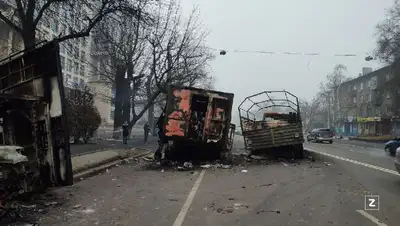 Сгоревшие авто, экспертизы, беспорядки, фото - Новости Zakon.kz от 04.02.2022 21:03