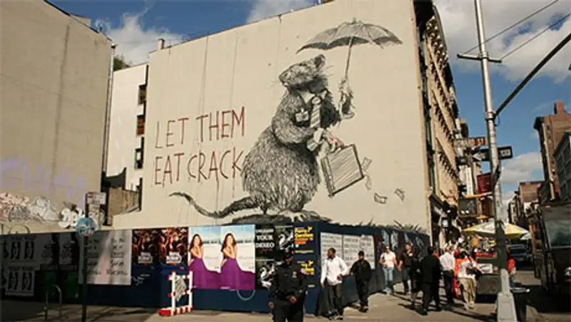 Жители Нью-Йорка открыли настоящую охоту на знаменитого автора граффити, фото - Новости Zakon.kz от 18.10.2013 21:43