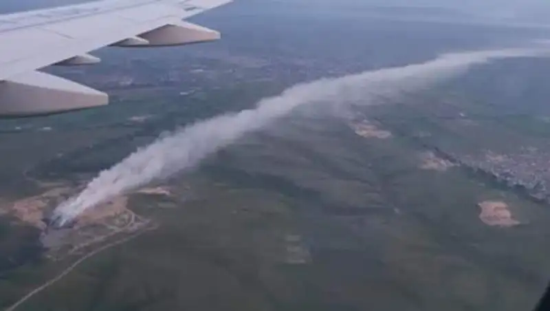 Пожар на полигоне под Алматы начал идти на спад