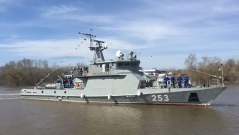 В Уральске спустили на воду ракетно-артиллерийский корабль «Мангыстау»