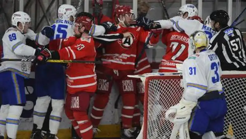 "Барыс" проиграл в матче КХЛ