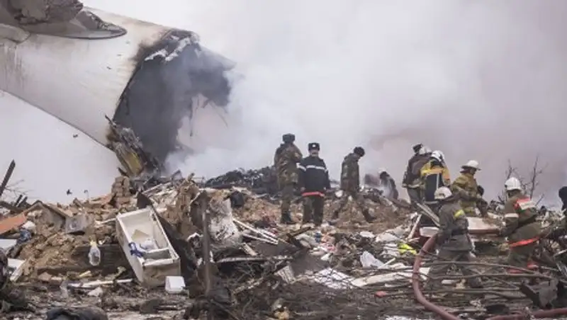 Упавший под Бишкеком самолет перевозил товары народного потребления