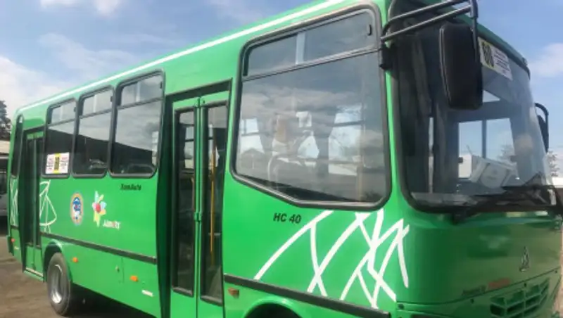 В Алматы обновили автобусы на маршруте №60