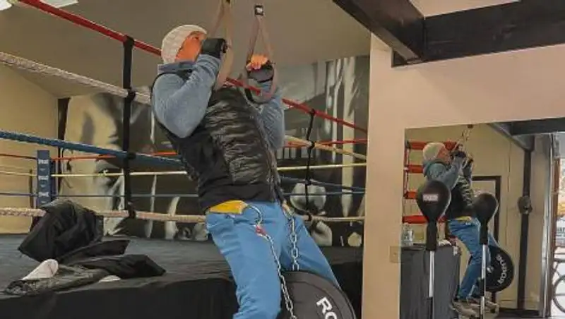 Геннадий Головкин опубликовал новое фото с тренировки