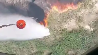 тушение пожара, фото - Новости Zakon.kz от 09.07.2023 00:48