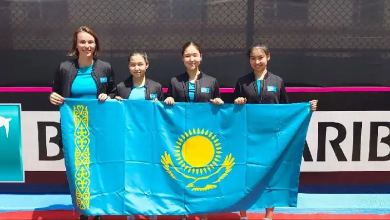 Сборная Казахстана вышла в 1/4 финала Juniors Billie Jean King Cup
