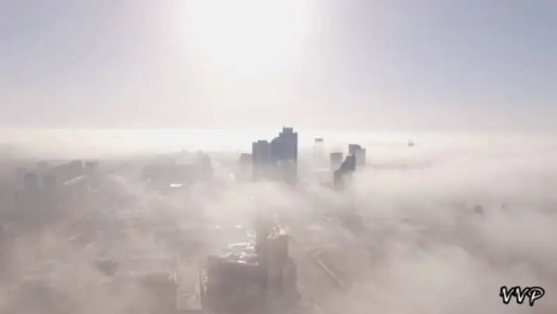 Видео туманной Астаны появилось в сети