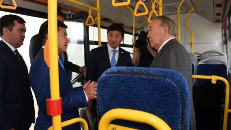 Как строят электроавтобусы третьего поколения, показали Назарбаеву