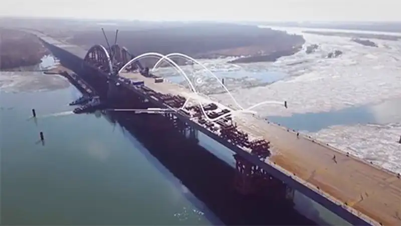 Строительство моста через реку Иртыш завершится в этом году