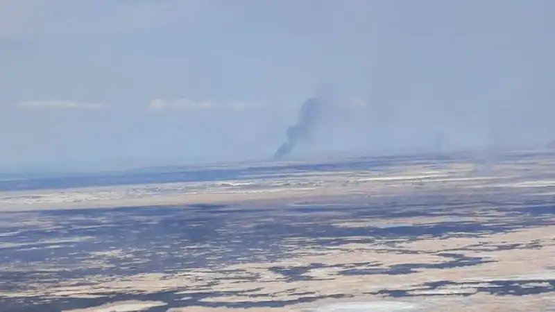 Пожар в Балхашском районе Алматинской области тушат 80 человек