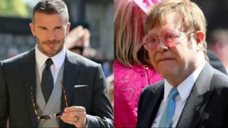 В сети обсудили поцелуй Элтона Джона и Дэвида Бекхэма