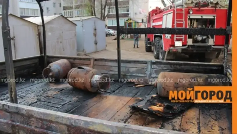 Два газовых баллона взорвались в "Газели" в Уральске
