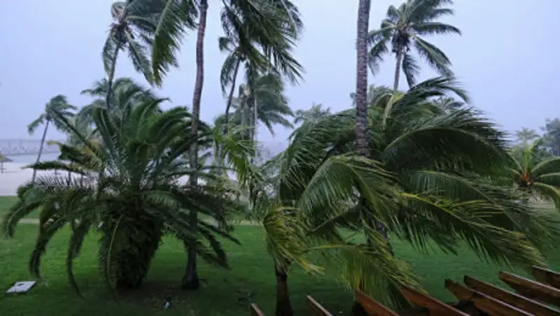 В Сети появилось видео урагана "Дориан"